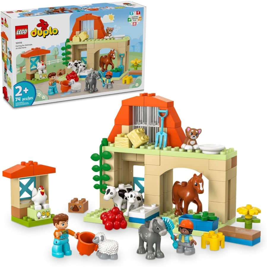LEGO DUPLO Town Caring for Animals at The Farm Playset: $40 LEGO DUPLO Town Caring for Animals at The Farm Playset: $40
