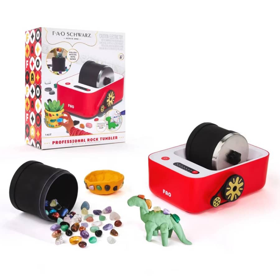 FAO Schwarz 22-Piece Professional Rock Tumbler: $25.99