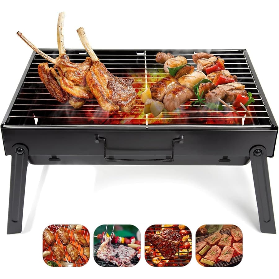 Folding Portable Barbecue Charcoal Grill: $8.27 Folding Portable Barbecue Charcoal Grill: $8.27