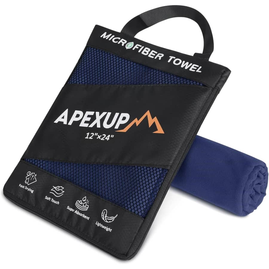 Apexup 24" x 12" Microfiber Travel Towel: 4.89 Apexup 24" x 12" Microfiber Travel Towel: 4.89