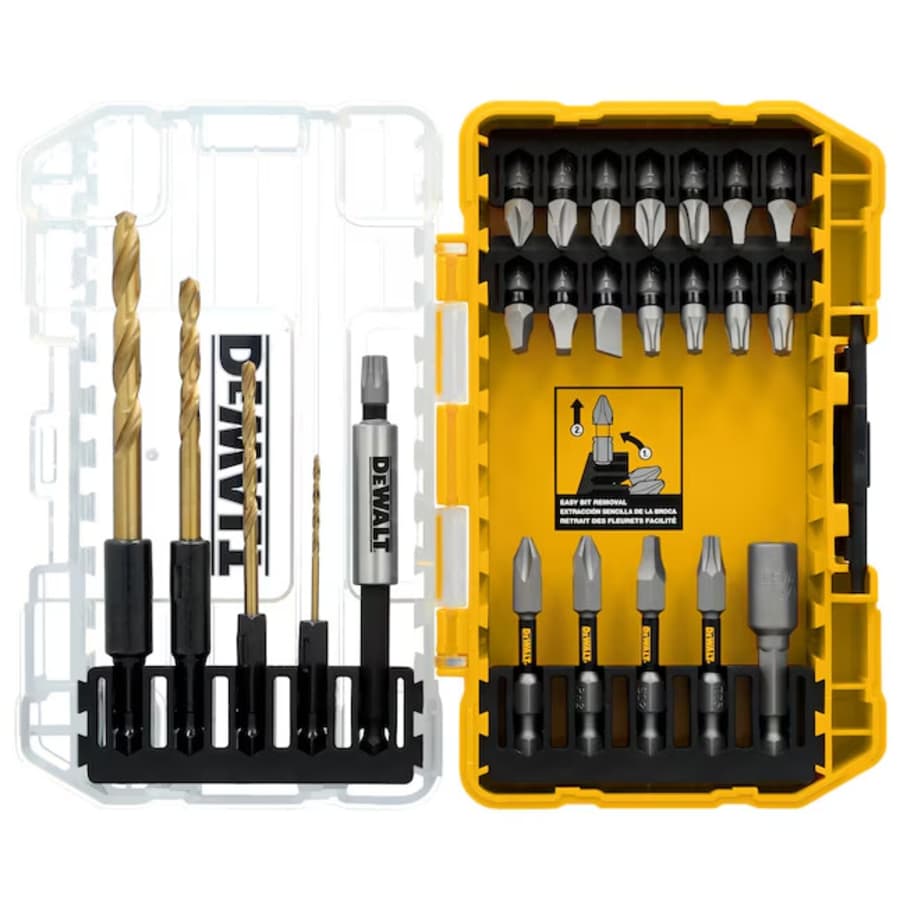 DeWalt Tough Grip 27-Piece Screwdriver Bit Set: $15