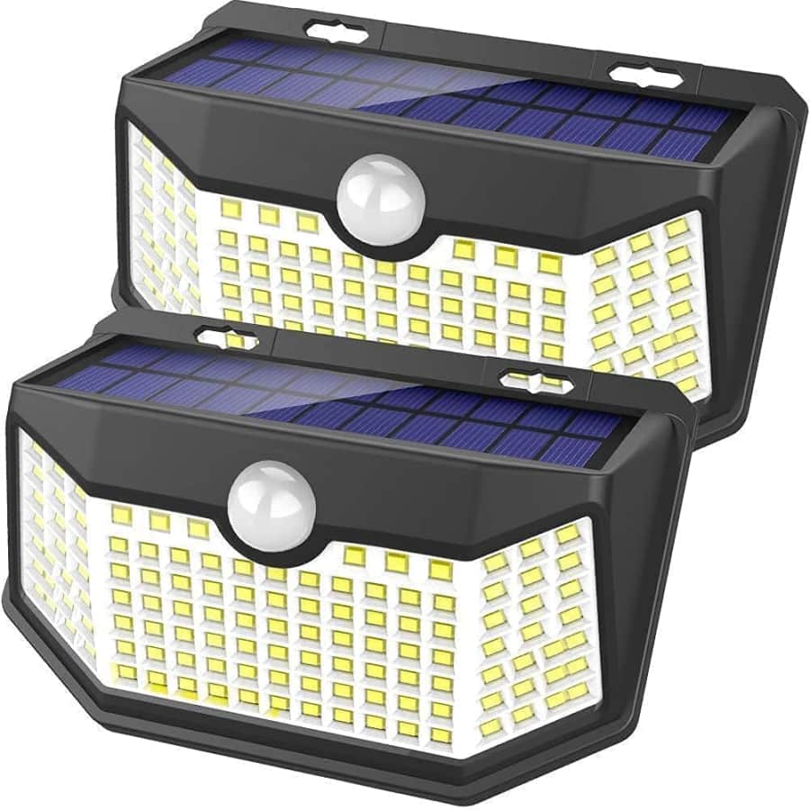 120-LED Motion Sensor Solar Light 2-Pack: $10