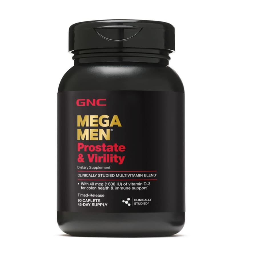 GNC Mega Men Prostate and Virility Multivitamin 90 Capsule Tub: 2 for $40