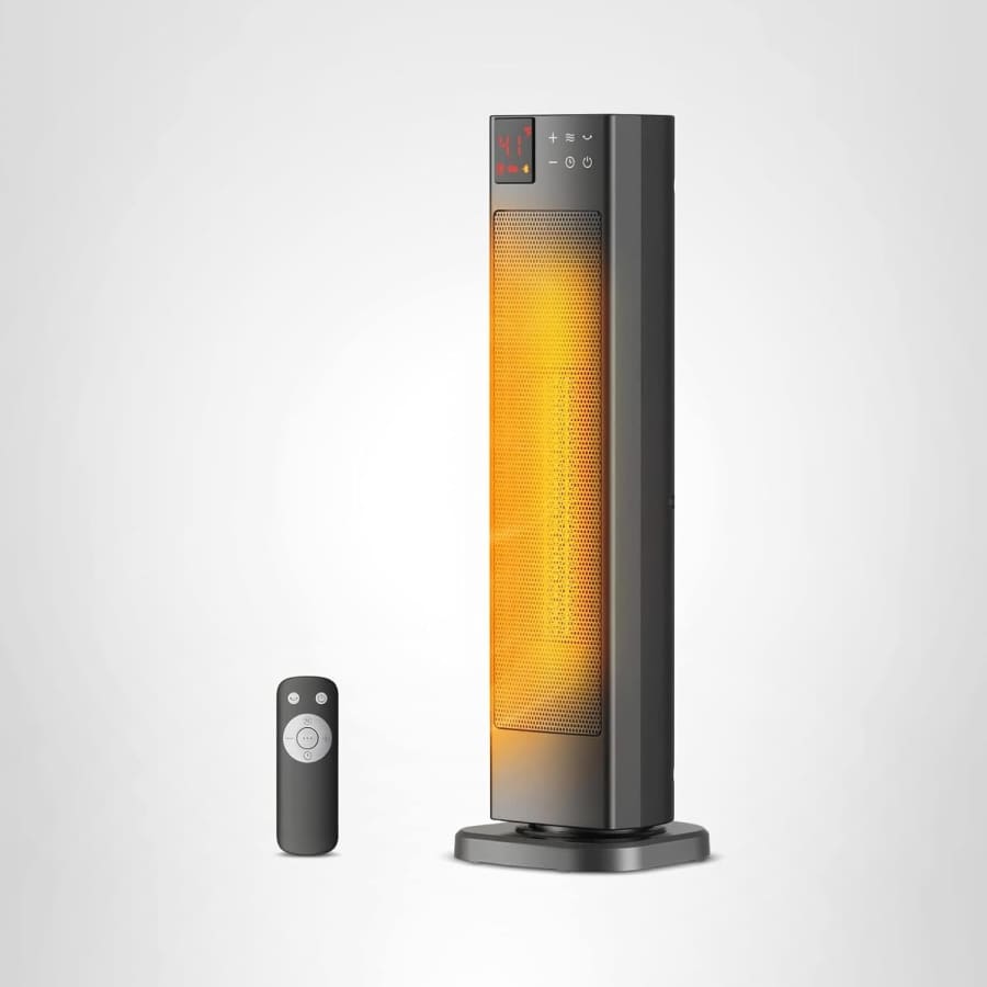 Pelonis 1,500W Oscillating Tower Heater: $57.99