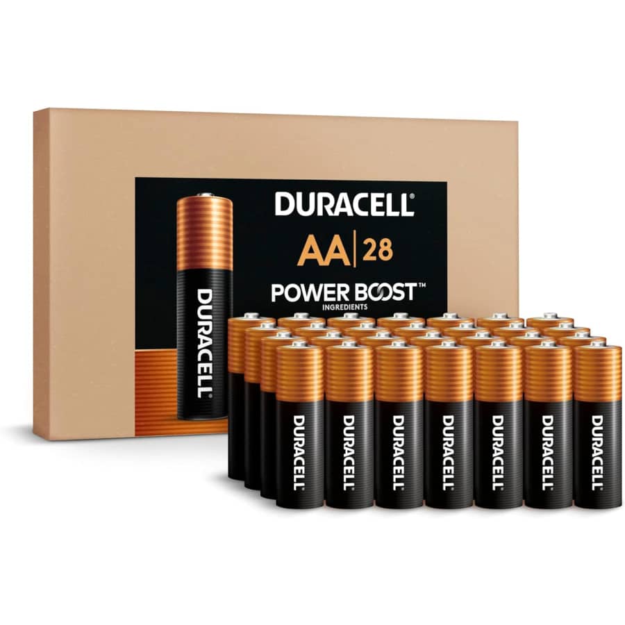 Duracell 28-Count Coppertop AA Batteries: $18 via Subscribe & Save