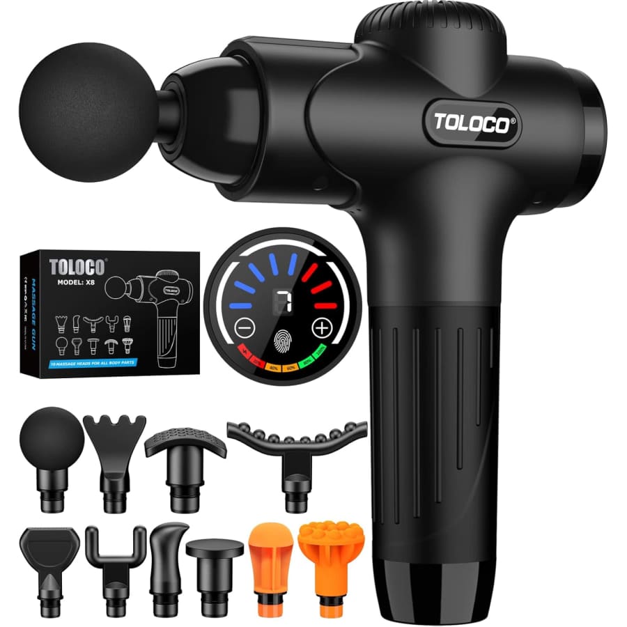 TOLOCO Deep Tissue Massage Gun: $34 TOLOCO Deep Tissue Massage Gun: $34