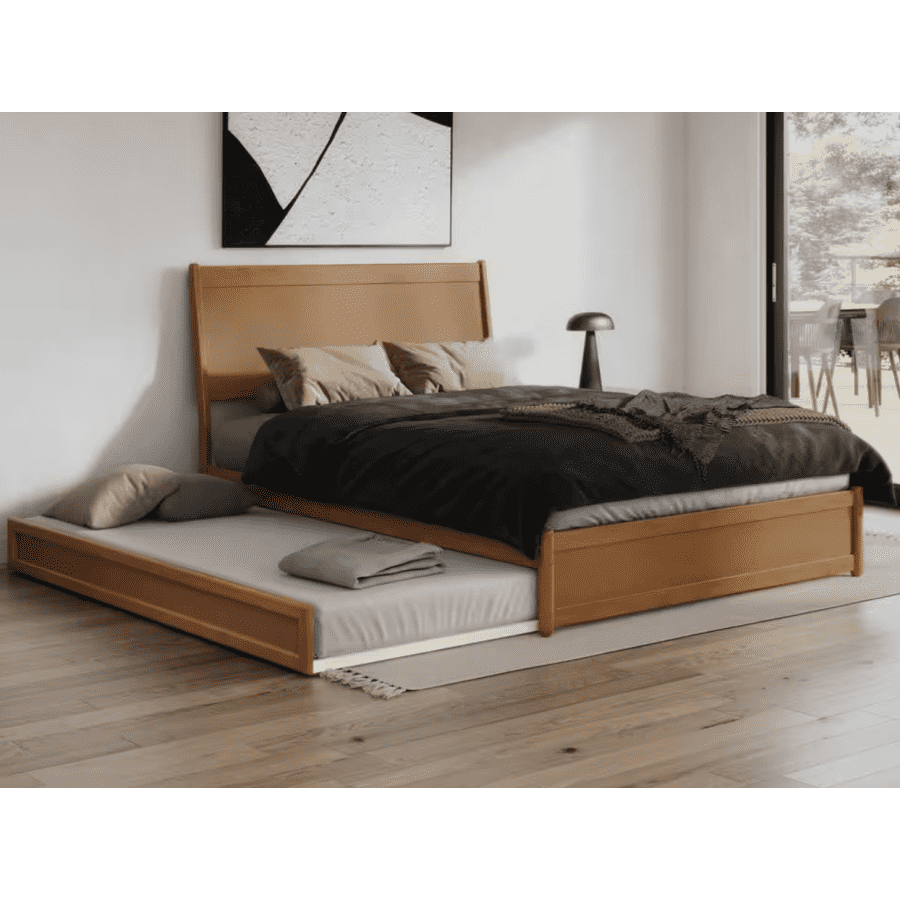 AFI Casanova Queen Platform Bed with Twin XL Trundle: $412