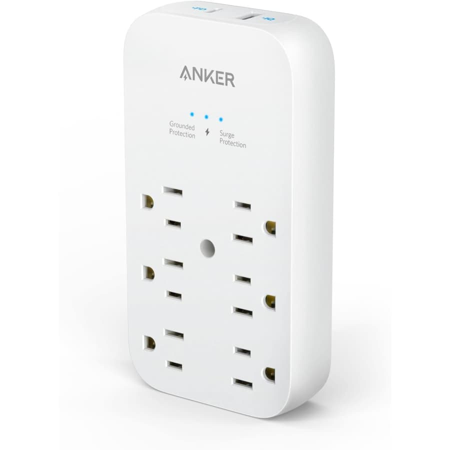 Anker 6-Outlet Extender with USB-C Charger: $16