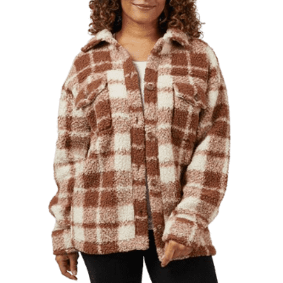 32 Degrees Women's Cozy Sherpa Shirt Jacket: $20 32 Degrees Women's Cozy Sherpa Shirt Jacket: $20
