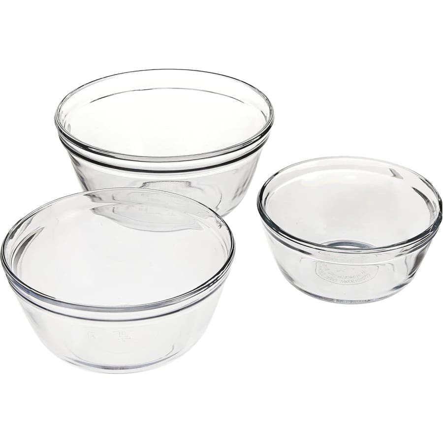 Anchor Hocking 3-Piece Glass Mixing Bowl Set: $17.19