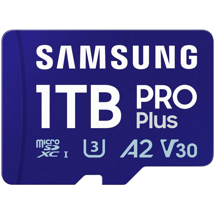 Samsung PRO Plus 1TB microSDXC Memory Card + Adapter: $75 Samsung PRO Plus 1TB microSDXC Memory Card + Adapter: $75