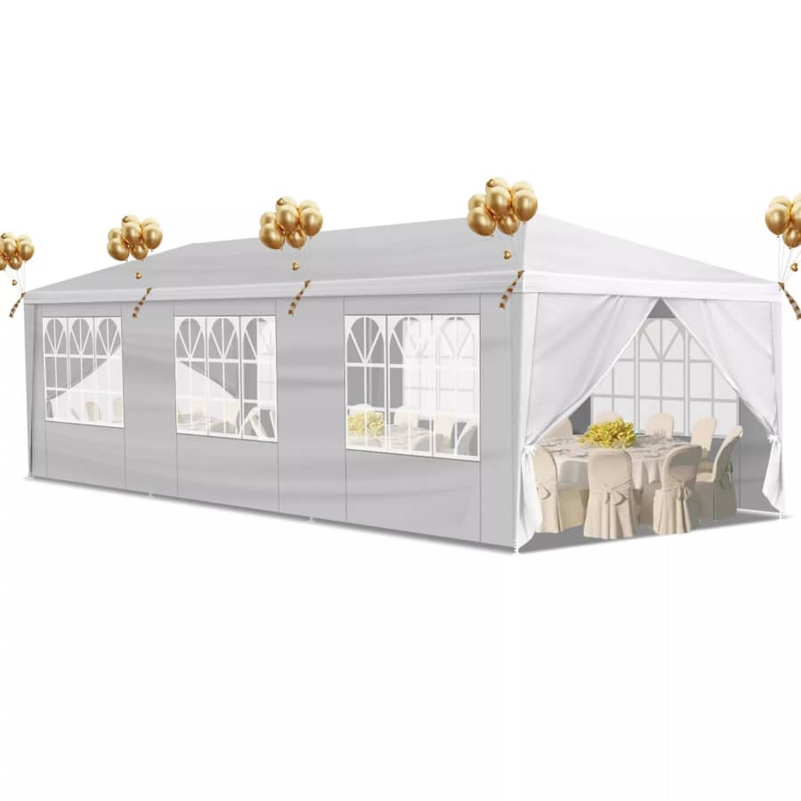 10 x 30-Foot Party Canopy Tent: $81 10 x 30-Foot Party Canopy Tent: $81