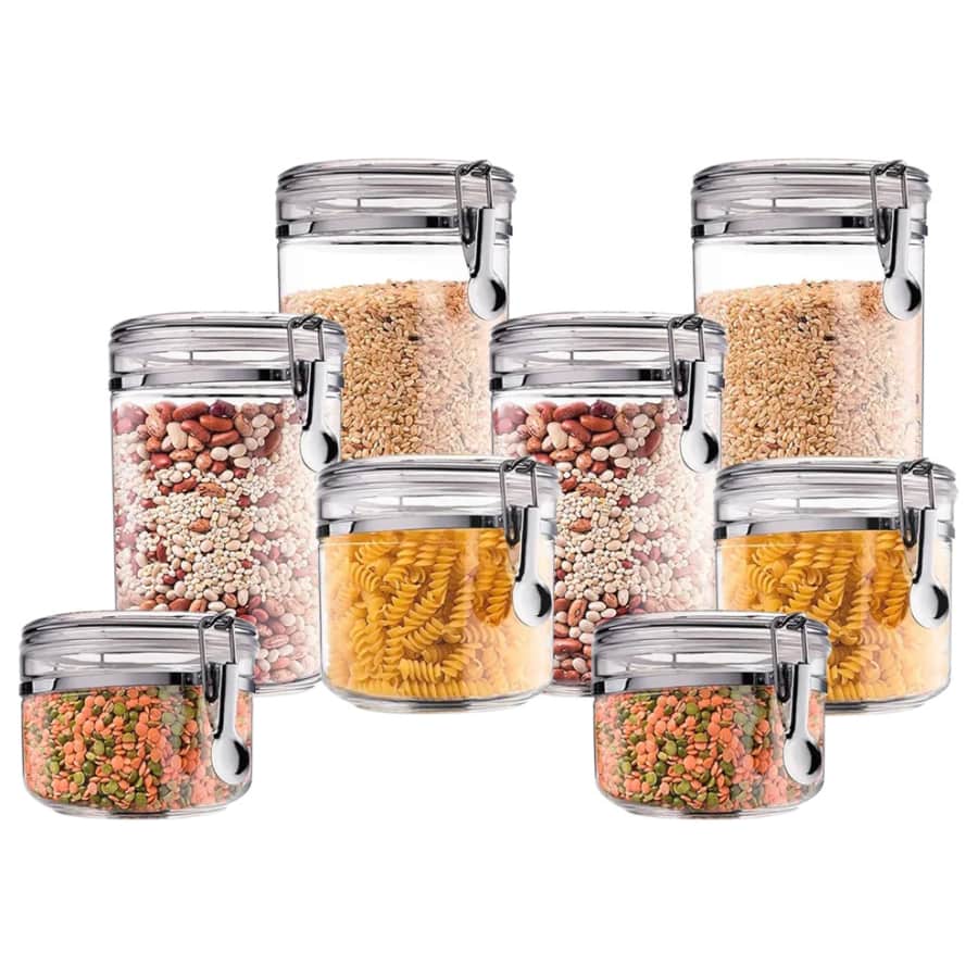 Kryllic 8-Piece Kitchen Canister Set: $25 Kryllic 8-Piece Kitchen Canister Set: $25