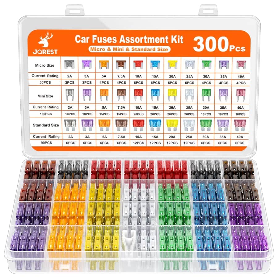 300-Piece Car Fuse Assortment Kit: $14 300-Piece Car Fuse Assortment Kit: $14