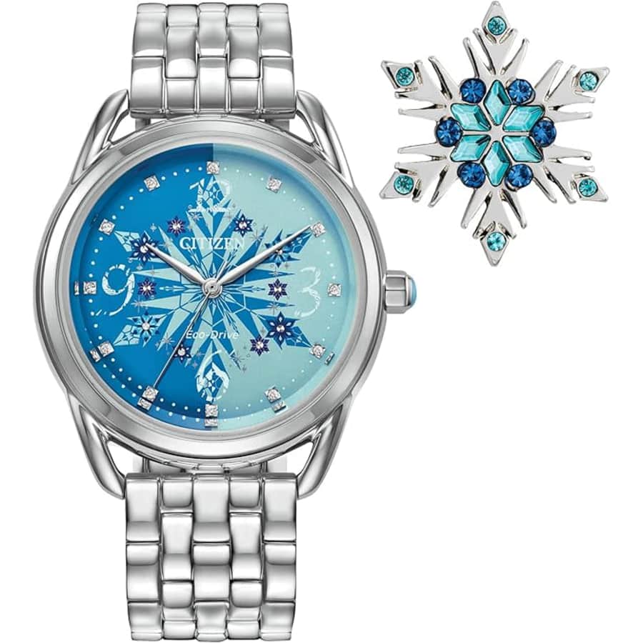 Citizen Women's Eco-Drive Disney Princess Frozen Crystal Watch & Pin Gift Set: $156.54 Citizen Women's Eco-Drive Disney Princess Frozen Crystal Watch & Pin Gift Set: $156.54
