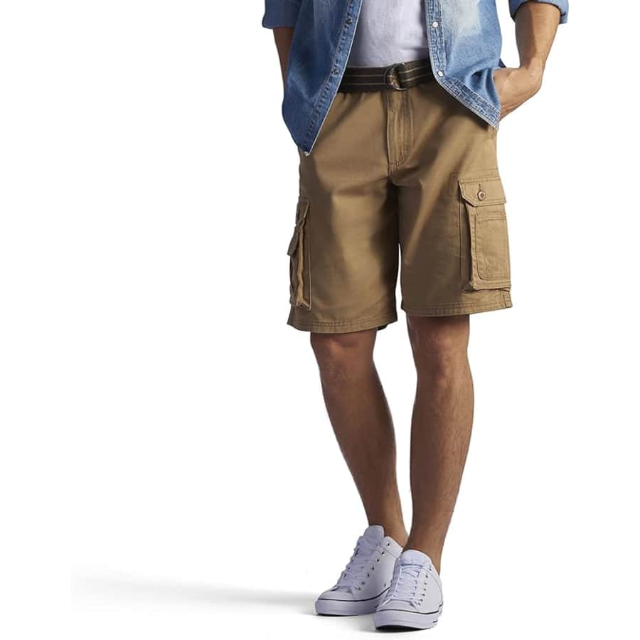 Lee Men's Belted Wyoming Cargo Shorts: $14 Lee Men's Belted Wyoming Cargo Shorts: $14