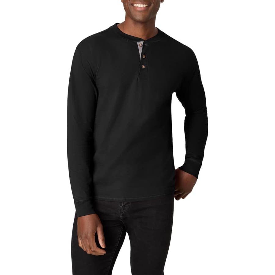 Hanes Men's Beefyt Henley Shirt: $4.99