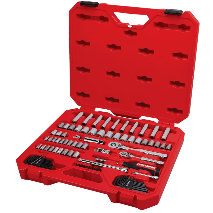 Craftsman 83-Piece Standard and Metric Mechanics Tool Set with Hard Case: $60