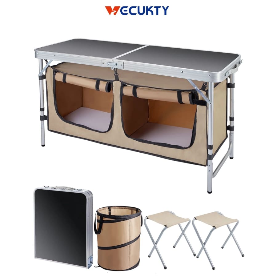 Folding Camping Table Set: $53 Folding Camping Table Set: $53