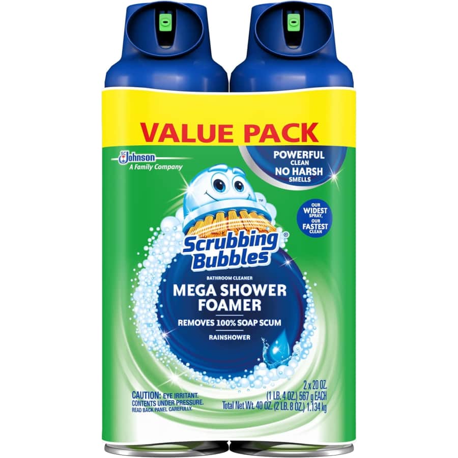 Scrubbing Bubbles 20-oz. Mega Shower Foamer 2-Pack: $7.02 via Sub & Save Scrubbing Bubbles 20-oz. Mega Shower Foamer 2-Pack: $7.02 via Sub & Save
