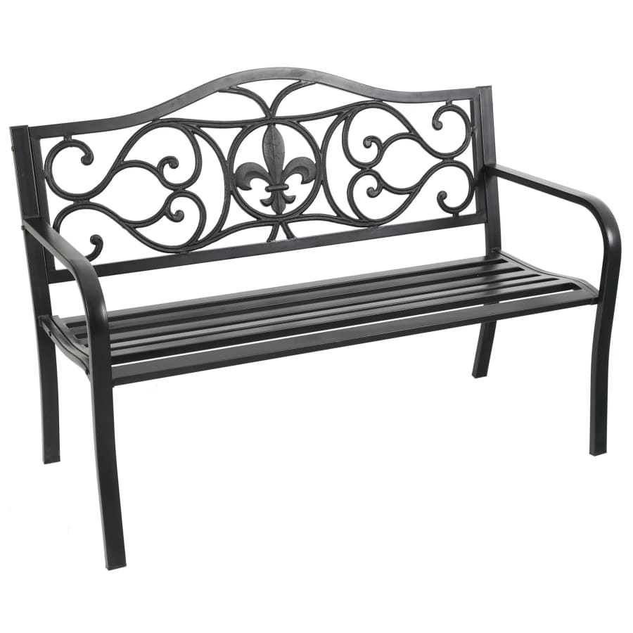 Style Selections Fleur-de-lis 50.4" Garden Bench: $75.90
