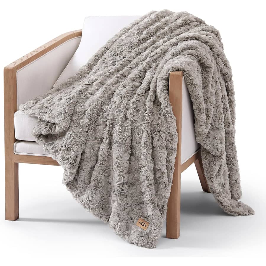 UGG Adalee Faux Fur 50x70" Throw Blanket: $54.89