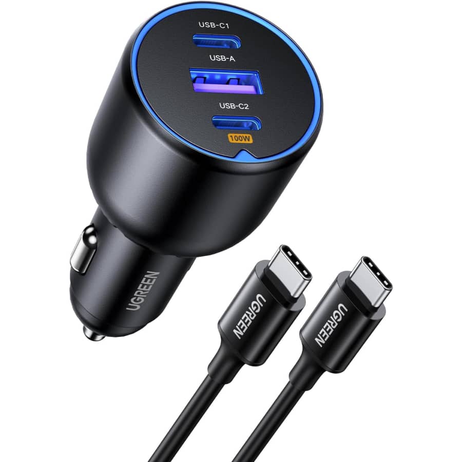 Ugreen 130W USB-C Car Charger: $24