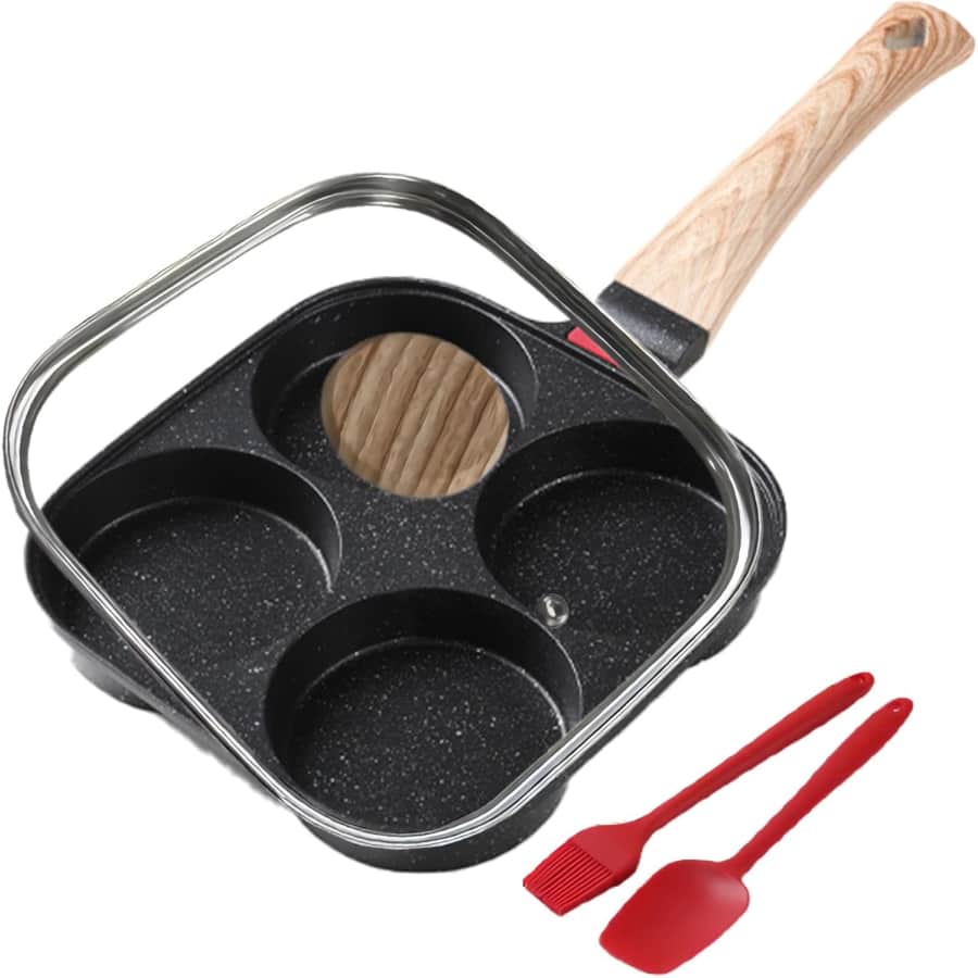 4-Cup Nonstick Egg Pan Set: $14.99