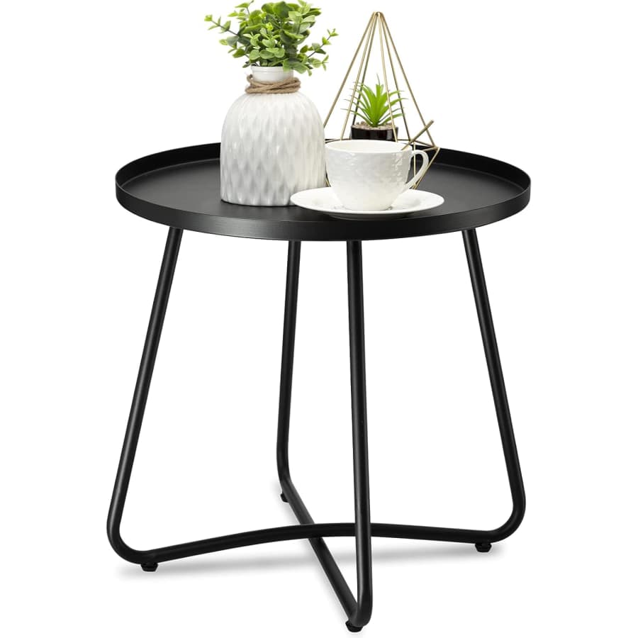 Outdoor Round Side Table: $30 Outdoor Round Side Table: $30