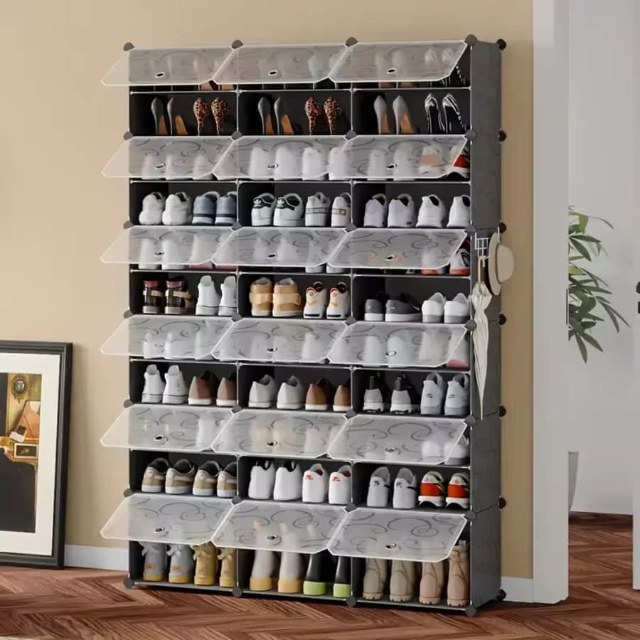 12-Tier Tower Shoe Rack: $38.56