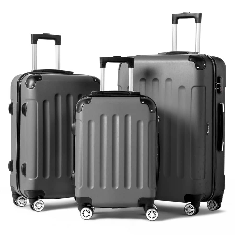 Zimtown Hardside Spinner 3-Piece Luggage Set w/ TSA Lock: $75 Zimtown Hardside Spinner 3-Piece Luggage Set w/ TSA Lock: $75