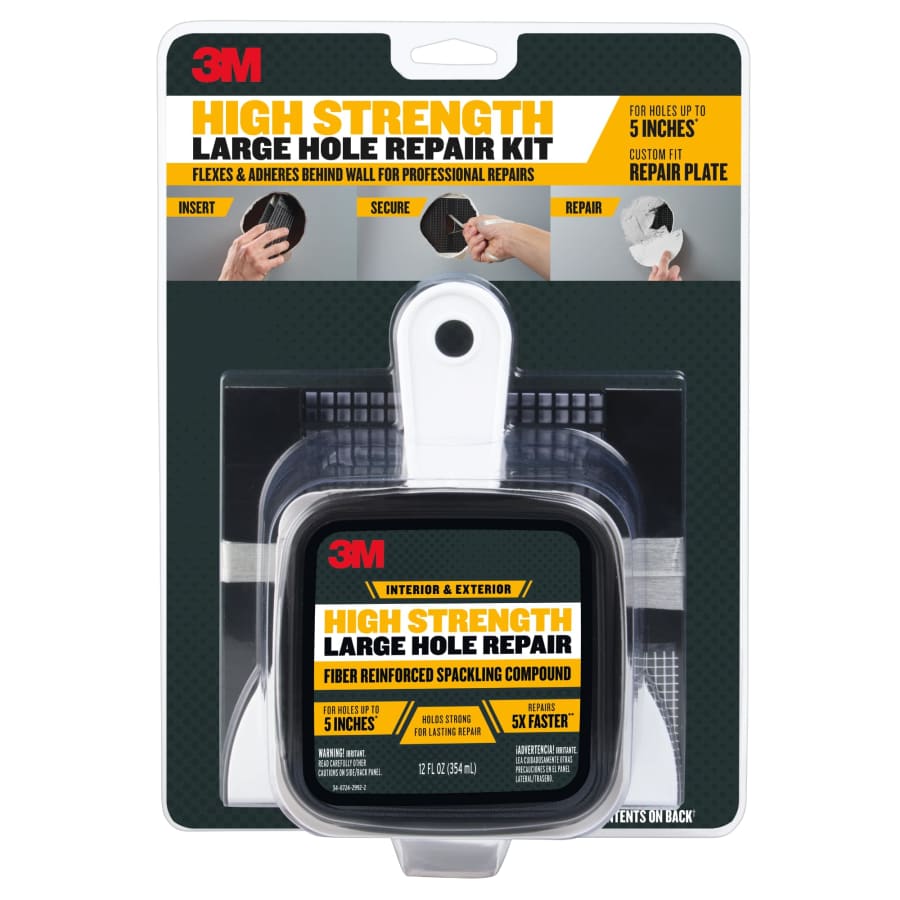 3M High Strength Large Hole Repair Kit: $11.78 3M High Strength Large Hole Repair Kit: $11.78
