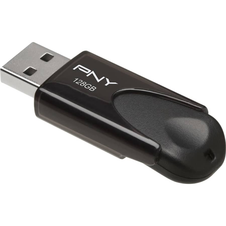 PNY 128GB Attaché 4 USB 2.0 Type A Flash Drive: $7.99