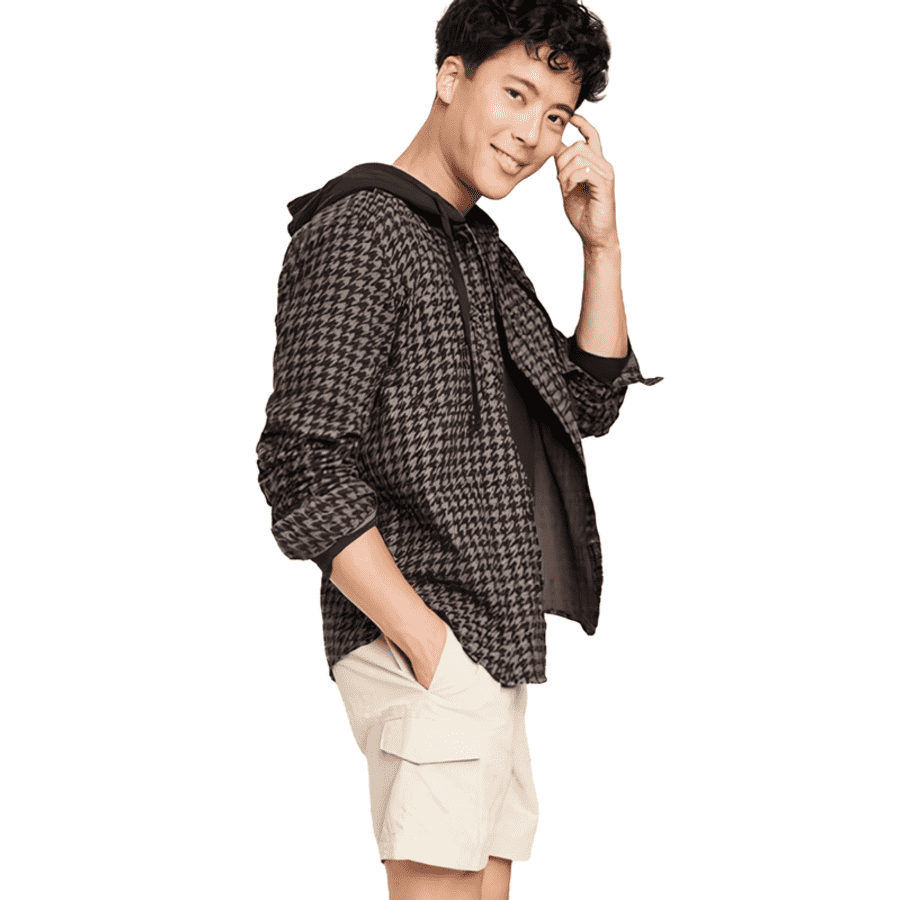 Original Use Men's Checked Plaid Hooded Flannel Shirt Jacket: $8.99