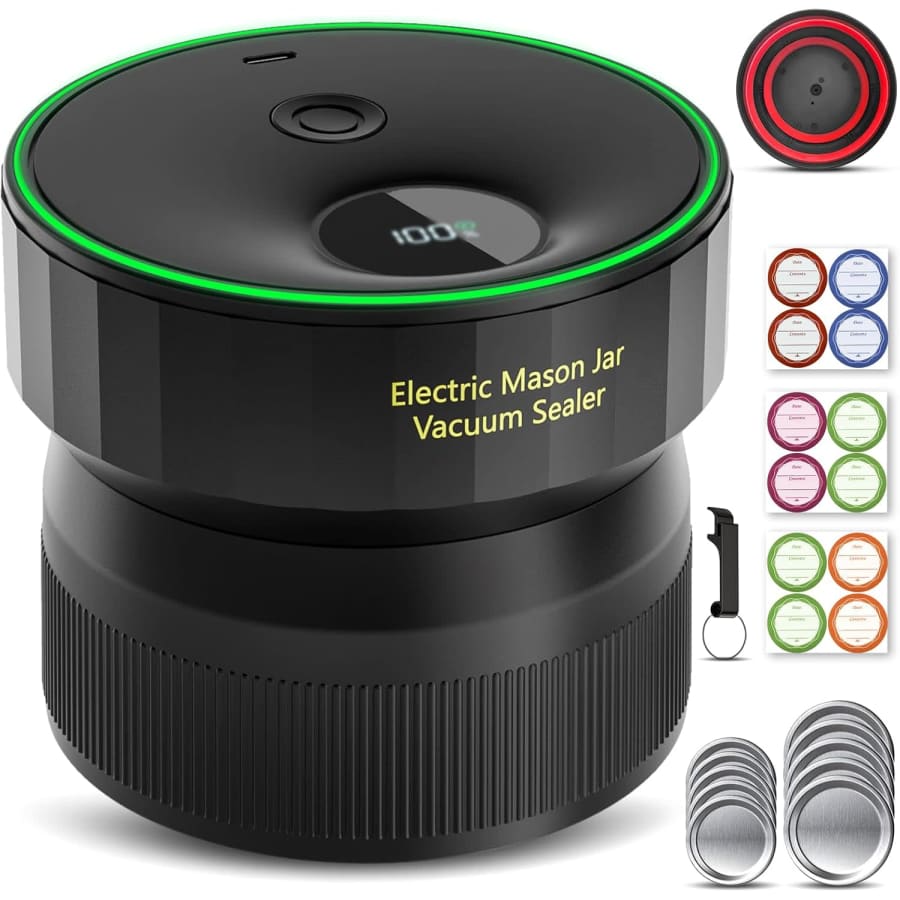 Electric Mason Jar Vacuum Sealer: $30 Electric Mason Jar Vacuum Sealer: $30