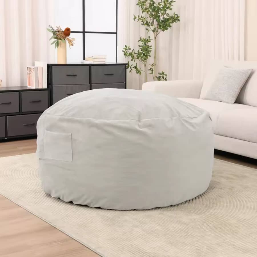JHK Oversized 3-Foot Bean Bag Chair: $31.78