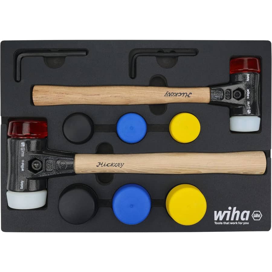 Wiha Tools Wiha 14-Piece Split Head Mallet Foam Tray Set: $102