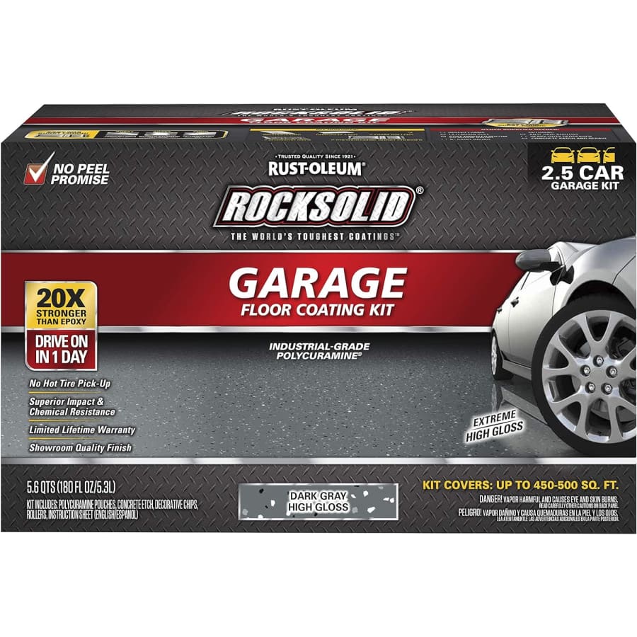 Rust-Oleum RockSolid Polycuramine 2.5 Car Garage Floor Coating: $185
