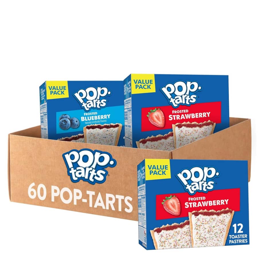 Pop-Tarts 2-Flavor Toaster Pastries 60-Count: $17 via Sub & Save