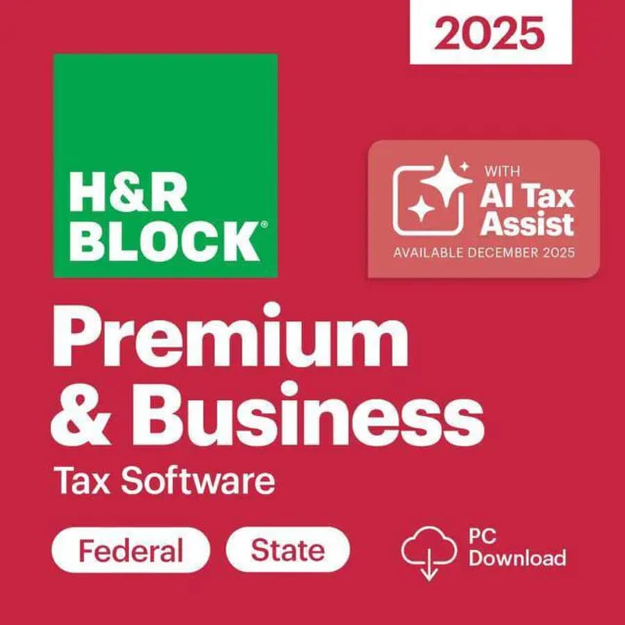 H&R Block Premium and Business 2025 Tax Software for PC: $45 H&R Block Premium and Business 2025 Tax Software for PC: $45