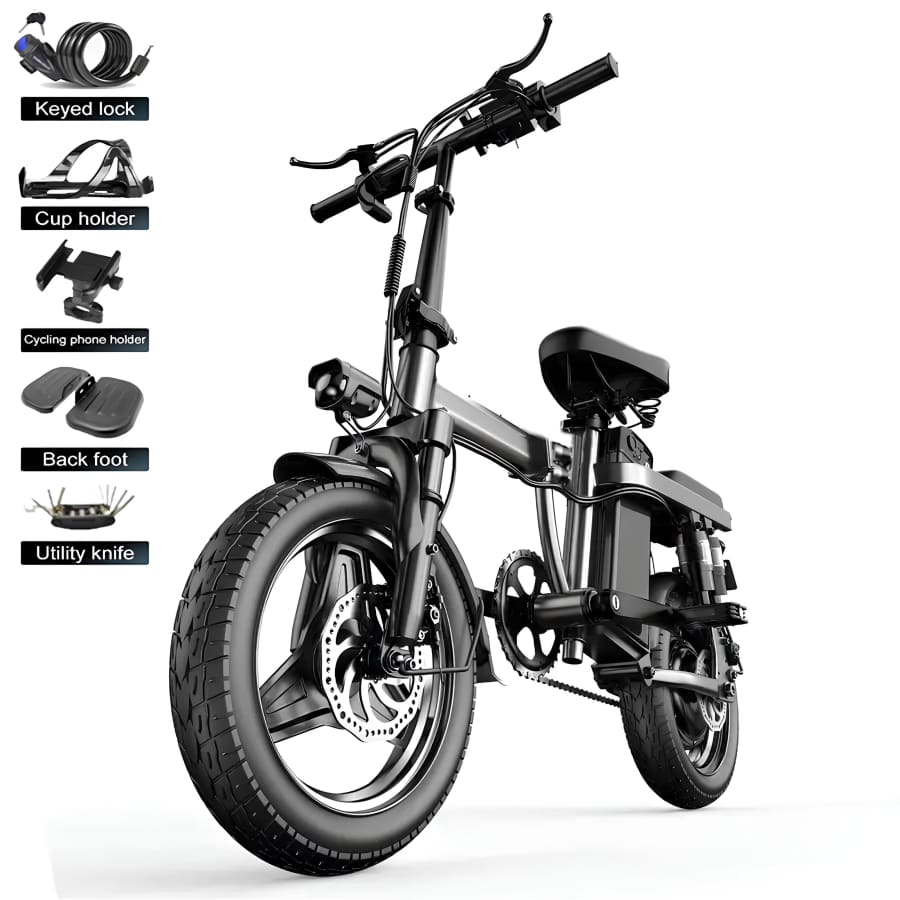 14" Folding Electric Bike: $298.80