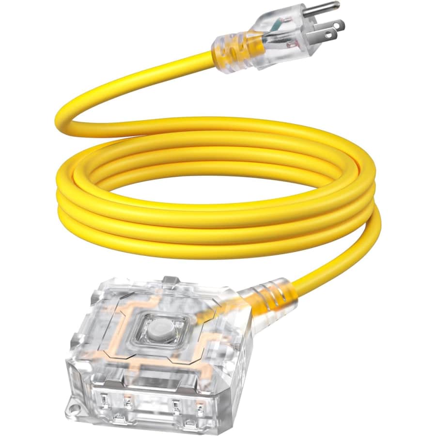10-Foot 6-Outlet Heavy Duty Outdoor Extension Cord: $19.99