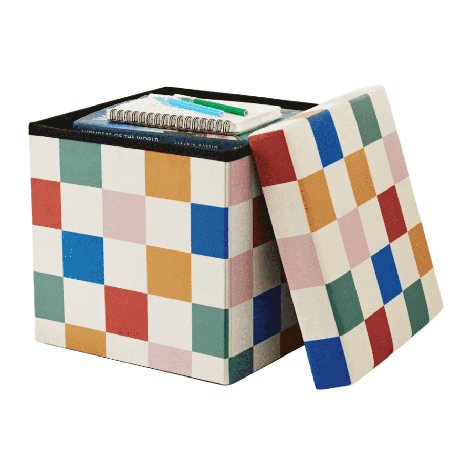 Mainstays Collapsible Storage Ottoman: From $11 Mainstays Collapsible Storage Ottoman: From $11