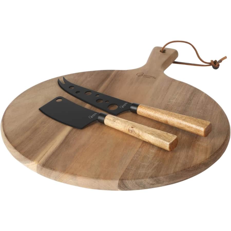 Gibson Home Gracious Dining 3-Piece Charcuterie Serving Board & Knife Set: $13.30 Gibson Home Gracious Dining 3-Piece Charcuterie Serving Board & Knife Set: $13.30