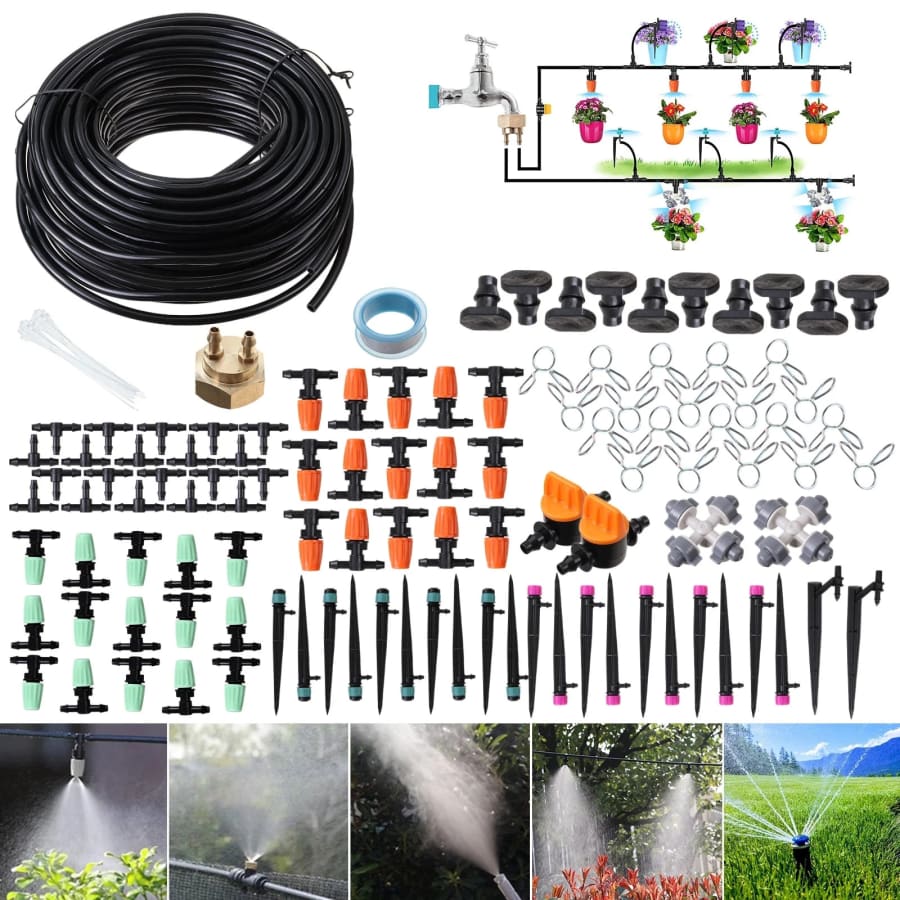 139-Piece Garden Irrigation System: $21 139-Piece Garden Irrigation System: $21