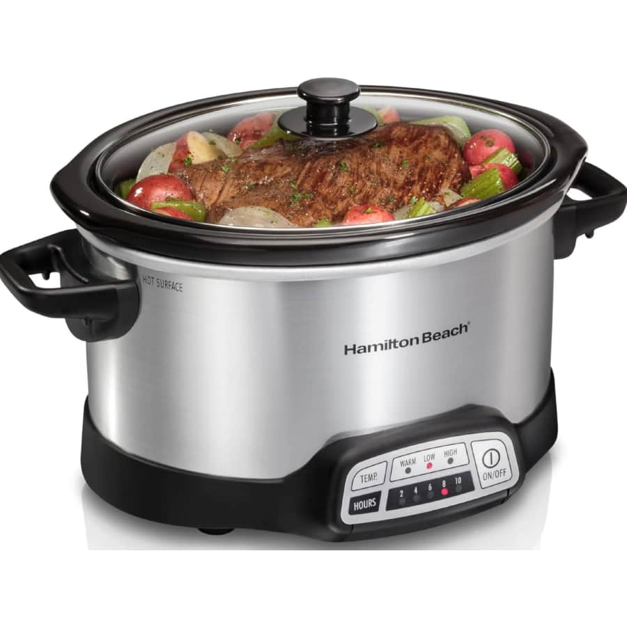 Hamilton Beach 4-Quart Programmable Slow Cooker: $32 Hamilton Beach 4-Quart Programmable Slow Cooker: $32