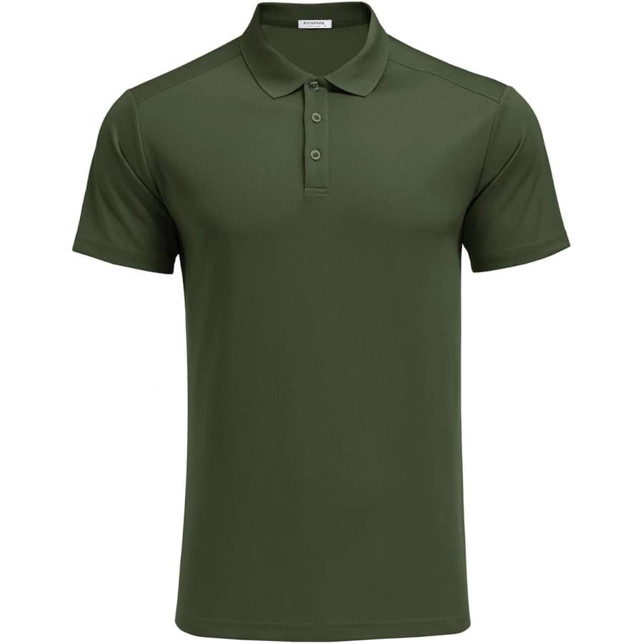Pinspark Men's Quick Dry Golf Polo Shirt: $7.49