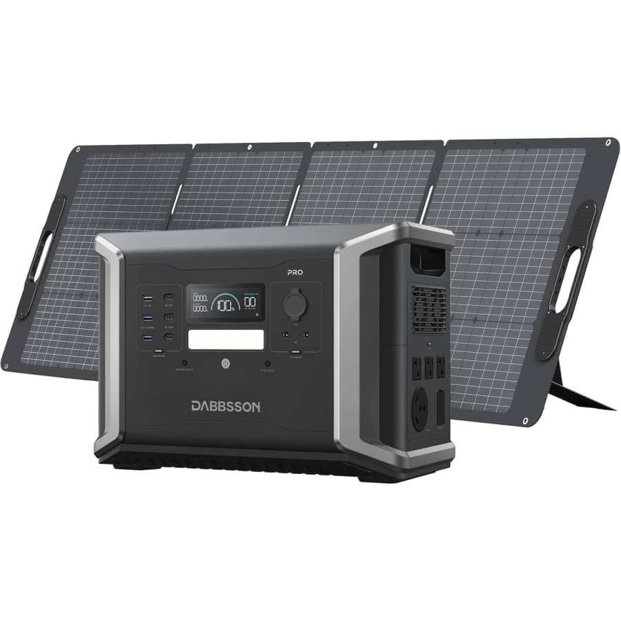 Dabbsson 1382Wh 2400W Solar Generator: $542 Dabbsson 1382Wh 2400W Solar Generator: $542