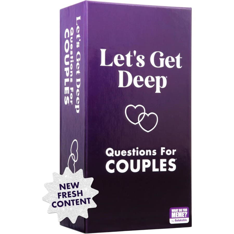 Let's Get Deep by Relatable, A Question Card Game for Couples: $12