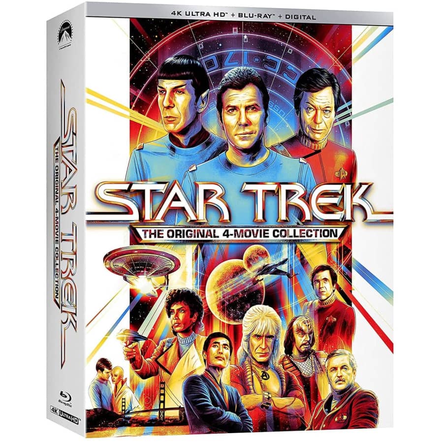 Star Trek: The Original 4-Movie Collection in 4K UHD + Blu-ray + Digital: $23.49 Star Trek: The Original 4-Movie Collection in 4K UHD + Blu-ray + Digital: $23.49